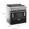 KitchenAid Gas Range (KFGC506JBK) - Imperial Black