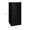Whirlpool Top Mount Fridge (WRT148FZDB) - Black