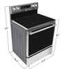 Hisense 30" Electric Range (HBE3501CPS) - Stainless Steel & Black