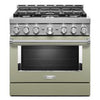 KitchenAid Gas Range (KFGC506JAV) - Avocado Cream