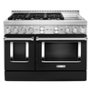 KitchenAid Gas Range (KFGC558JBK) - Imperial Black