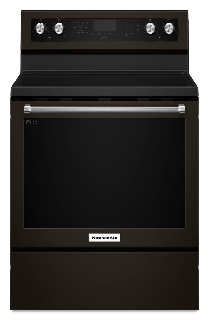 KitchenAid True Convection Range (YKFEG500EBS) - Black Stainless