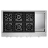 KitchenAid 48" Gas Cooktop (KCGC558JSS) - Stainless Steel