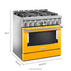 KitchenAid Gas Range (KFGC506JYP) - Yellow Pepper