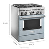 KitchenAid Dual Fuel Range (KFDC500JMB) - Misty Blue