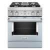 KitchenAid Dual Fuel Range (KFDC500JMB) - Misty Blue