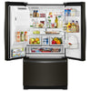 Whirlpool French Door Fridge (WRF757SDHV) - Black Stainless