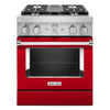 KitchenAid Dual Fuel Range (KFDC500JPA) - Passion Red