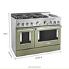 KitchenAid Gas Range (KFGC558JAV) - Avocado Cream