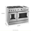 KitchenAid Dual Fuel Range (KFDC558JSS) - Stainless Steel
