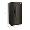 KitchenAid Counter Depth Fridge (KRSC700HBS) - Black Stainless