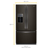 Whirlpool French Door Fridge (WRF757SDHV) - Black Stainless
