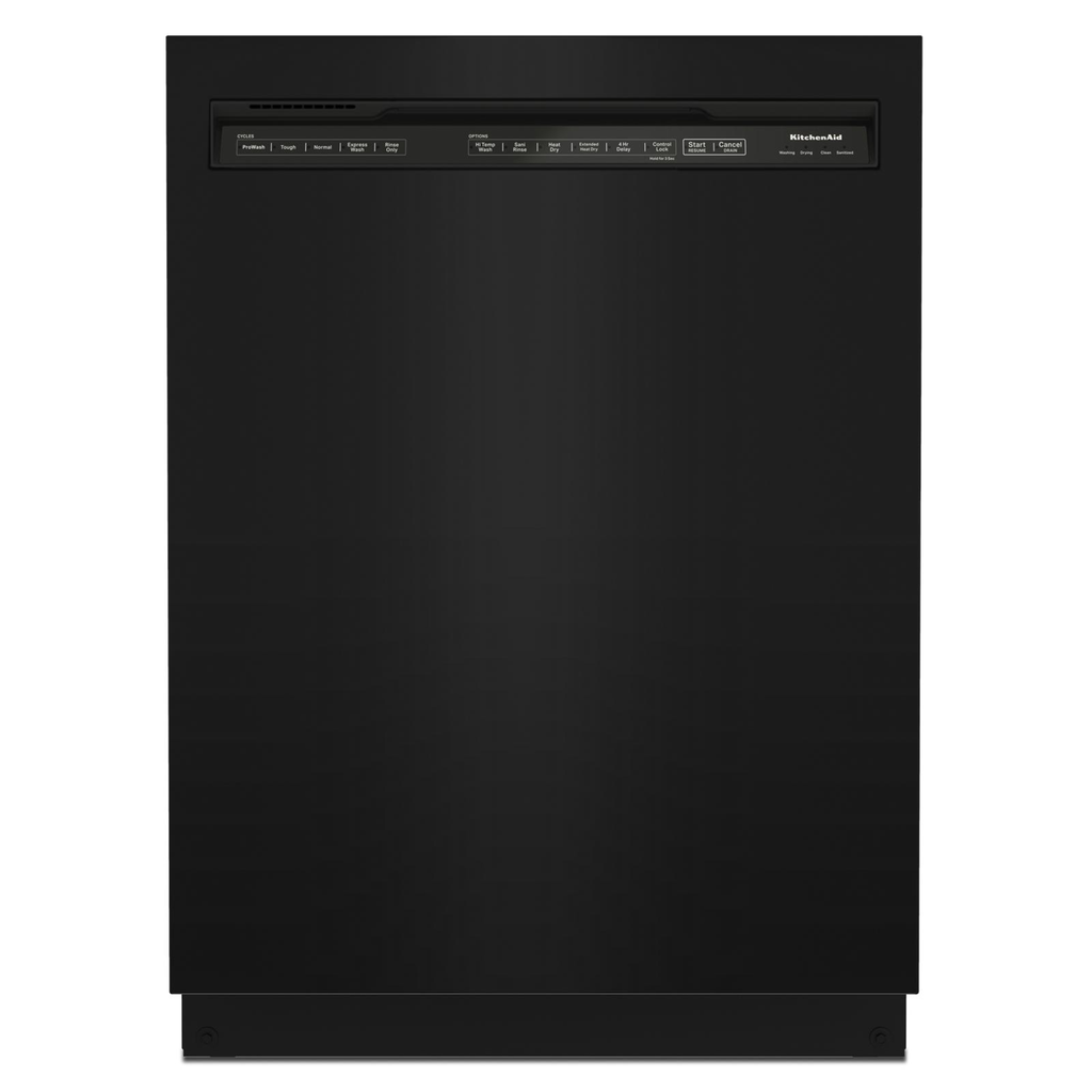 KitchenAid Dishwasher Stainless Steel Tub (KDFE204KBL) - Black