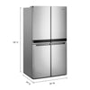 Whirlpool 4 Door Fridge (WRQA59CNKZ) - Stainless Steel