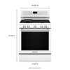 KitchenAid Gas Range (KFGG500EWH) - White