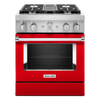 KitchenAid Dual Fuel Range (KFDC500JPA) - Passion Red