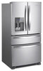 Whirlpool 4 Door Bottom Mount (WRX735SDHZ) - Stainless Steel
