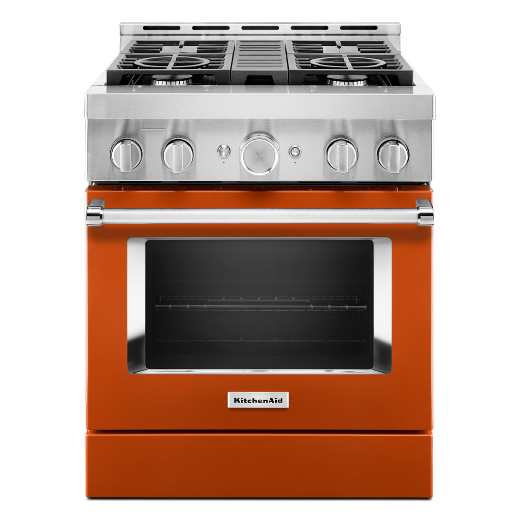 KitchenAid Gas Range (KFGC500JSC) - Scorched Orange