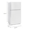 Whirlpool Top Mount Fridge (WRT541SZDW) - White