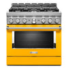 KitchenAid Gas Range (KFGC506JYP) - Yellow Pepper