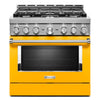 KitchenAid Gas Range (KFGC506JYP) - Yellow Pepper