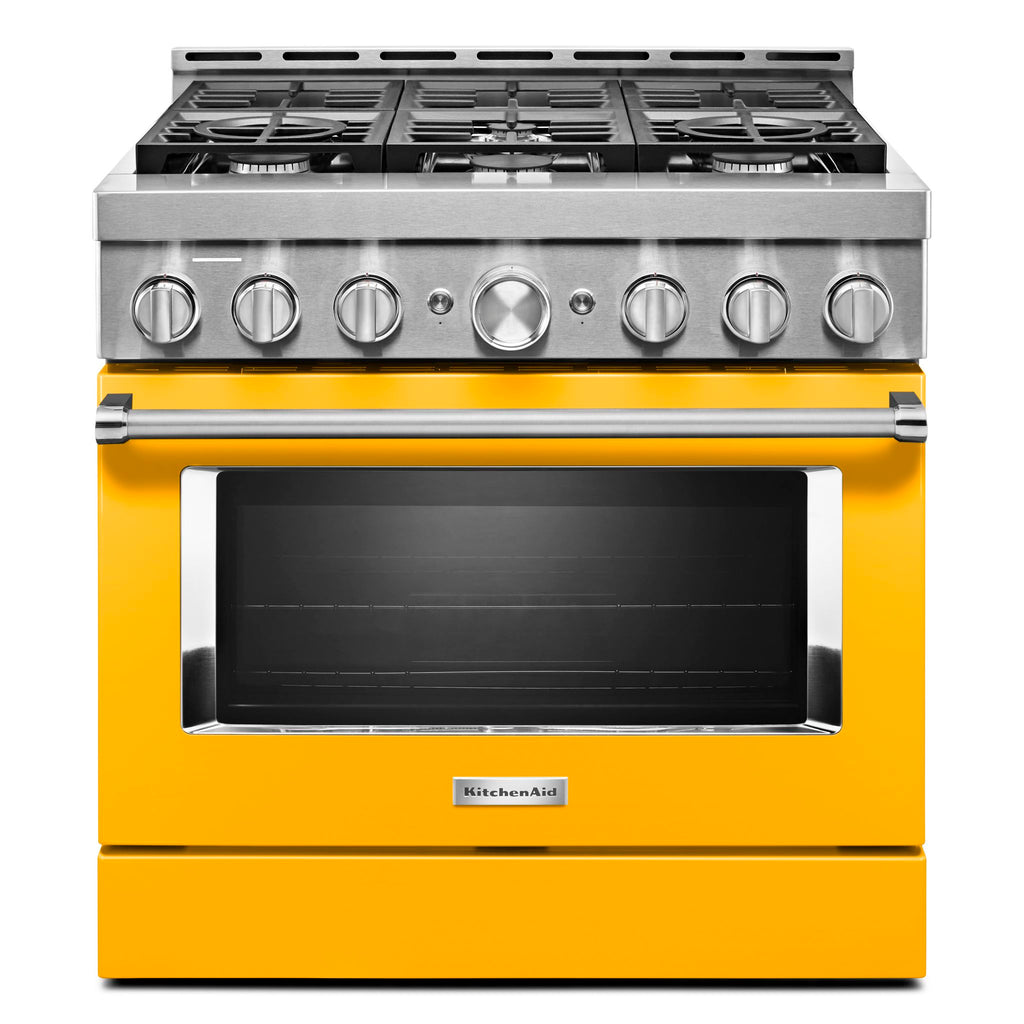 KitchenAid Gas Range (KFGC506JYP) - Yellow Pepper