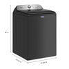 Maytag Top Load Washer (Pet Pro) (MVW6500MBK) - Volcano Black