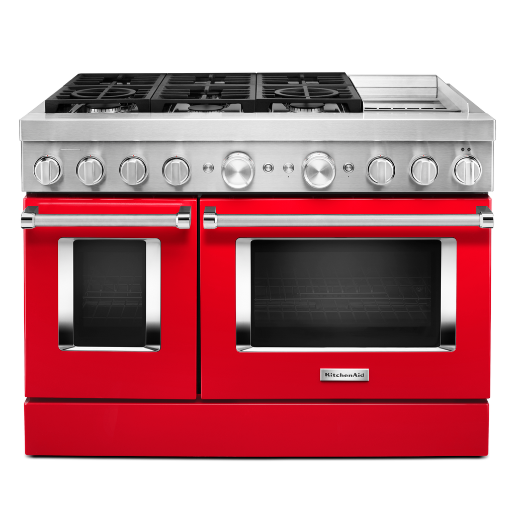 KitchenAid Dual Fuel Range (KFDC558JPA) - Passion Red