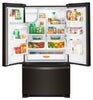 Whirlpool French Door Fridge (WRF555SDHV) - Black Stainless