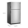 Maytag Top Mount Fridge (MRT311FFFZ) - Stainless Steel