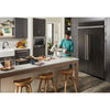 KitchenAid Built-In Fridge (KBSN708MBS) - Black Stainless Steel with PrintShield™ Finish