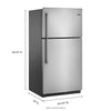 Maytag Top Mount Fridge (MRT711SMFZ) - Stainless Steel