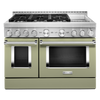 KitchenAid Gas Range (KFGC558JAV) - Avocado Cream