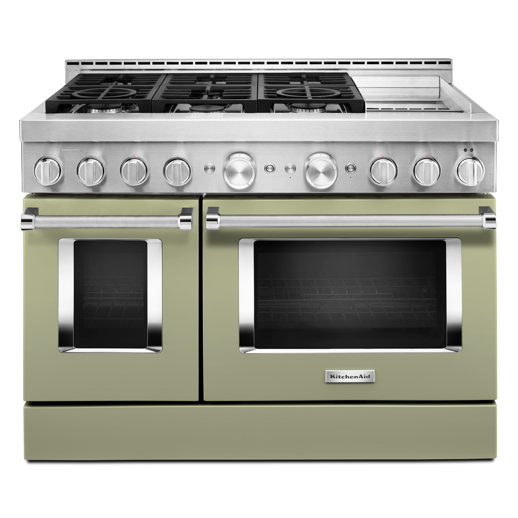 KitchenAid Gas Range (KFGC558JAV) - Avocado Cream