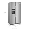 KitchenAid Side x Side Fridge (KRSF705HPS) - Stainless Steel