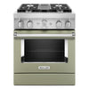 KitchenAid Dual Fuel Range (KFDC500JAV) - Avocado Cream
