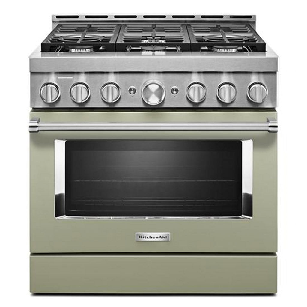 KitchenAid Gas Range (KFGC506JAV) - Avocado Cream