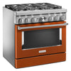 KitchenAid Dual Fuel Range (KFDC506JSC) - Scorched Orange