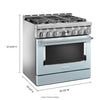 KitchenAid Gas Range (KFGC506JMB) - Misty Blue