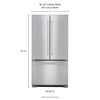 KitchenAid French Door Fridge (KRFC302ESS) - Stainless Steel