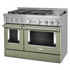 KitchenAid Gas Range (KFGC558JAV) - Avocado Cream
