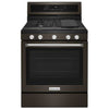 KitchenAid Gas Range (KFGG500EBS) - Black Stainless
