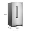 Maytag Side x Side Fridge (MSS25N4MKZ) - Stainless Steel