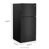Maytag Top Mount Fridge (MRT118FFFE) - Black
