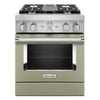 KitchenAid Dual Fuel Range (KFDC500JAV) - Avocado Cream