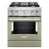 KitchenAid Dual Fuel Range (KFDC500JAV) - Avocado Cream