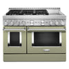 KitchenAid Gas Range (KFGC558JAV) - Avocado Cream