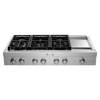 KitchenAid 48" Gas Cooktop (KCGC558JSS) - Stainless Steel