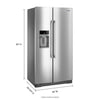 Maytag Side x Side Fridge (MSC21C6MFZ) - Stainless Steel