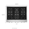 KitchenAid 36" Gas Cooktop (KCGC506JSS) - Stainless Steel